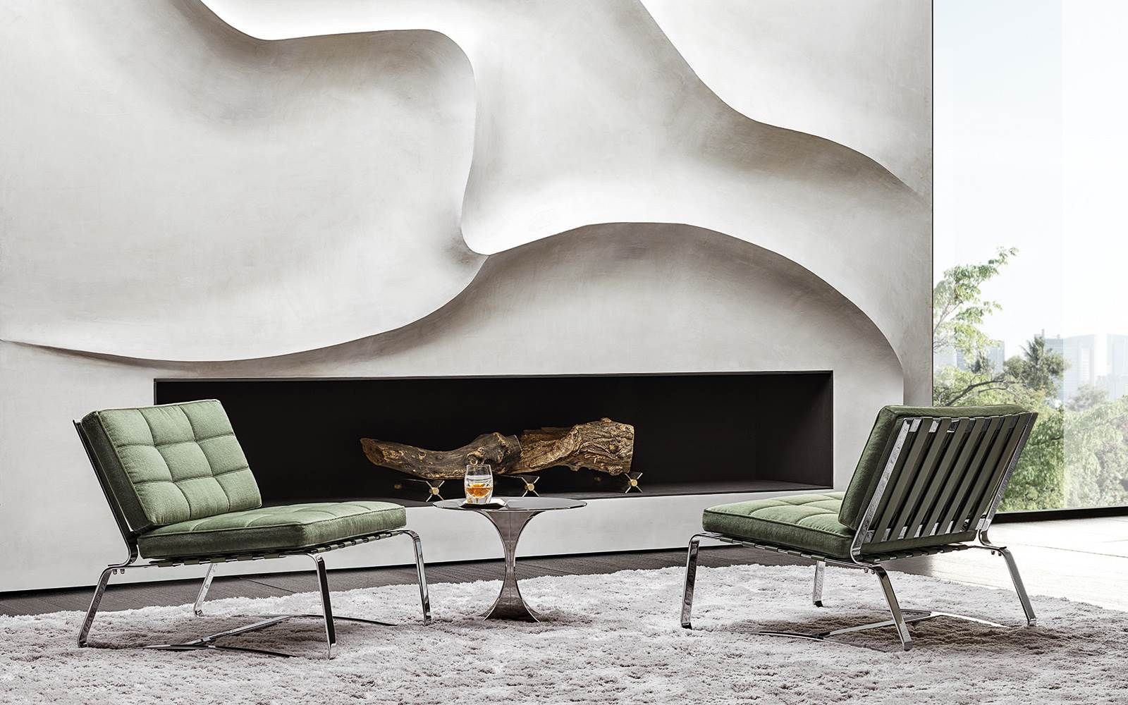 Minotti Кресло Delaunay Quilt от Minotti — в интерьере