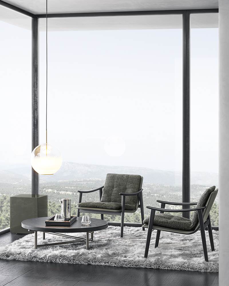 Minotti Кресло Fynn от Minotti — в интерьере