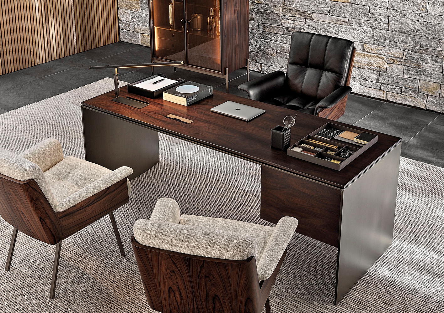 Minotti Рабочее кресло Daiki Studio от Minotti — в интерьере