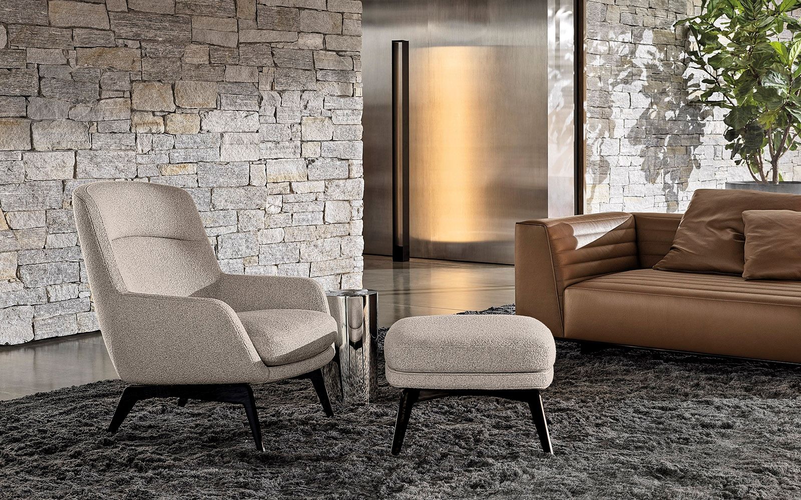Minotti Кресло Belt от Minotti — в интерьере