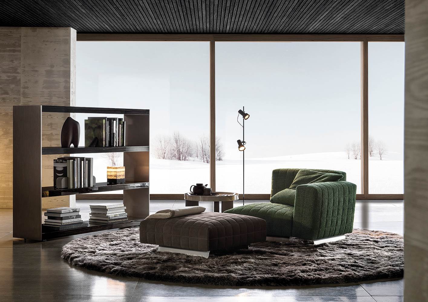 Minotti Кресло Twiggy от Minotti — в интерьере