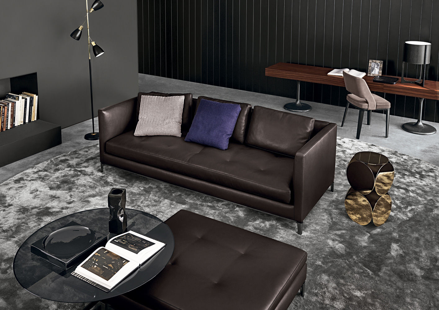 Minotti Диван Andersen Slim 90/103 "Quilt" от Minotti — в интерьере