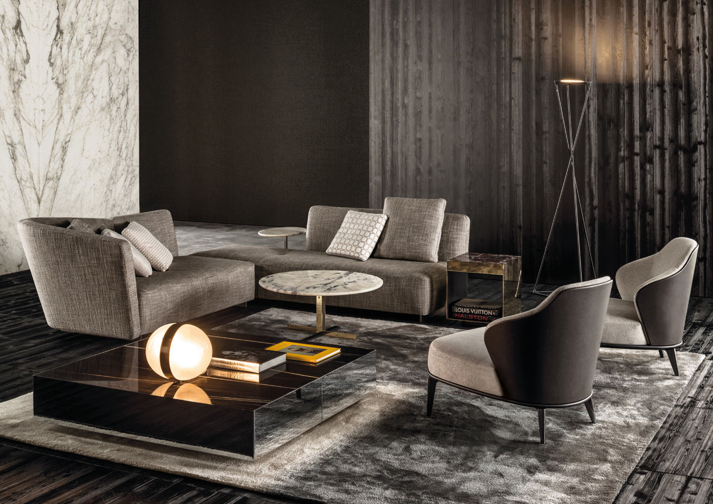 Minotti Диван Lounge Seymour от Minotti — в интерьере