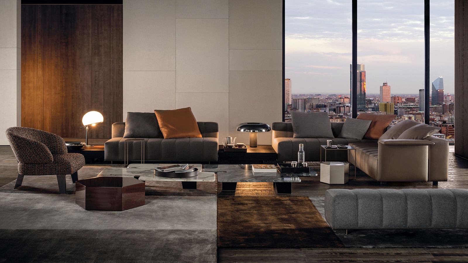 Minotti Диван Freeman "Lounge" от Minotti — в интерьере