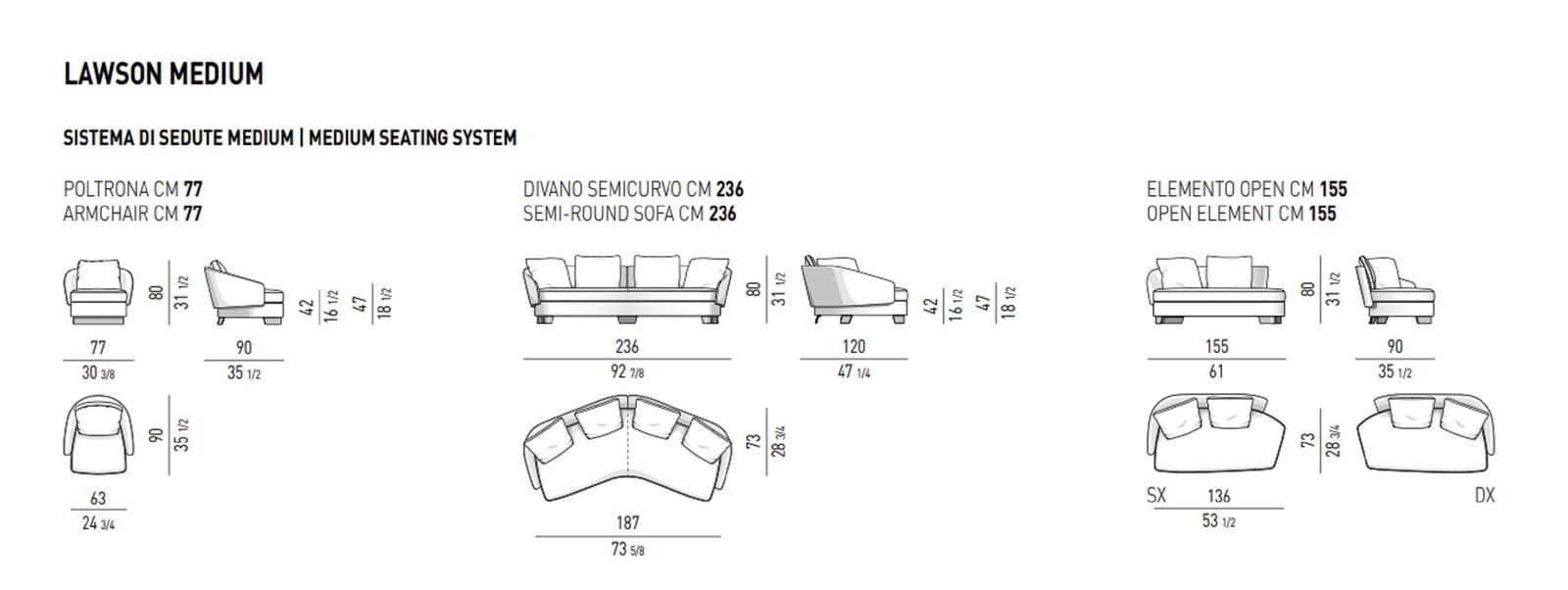 Minotti Диван Lawson от Minotti