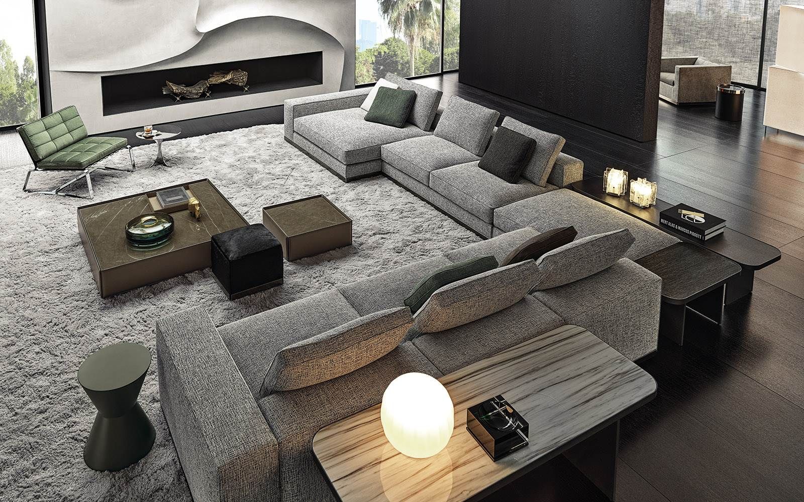 Minotti Диван West от Minotti — в интерьере