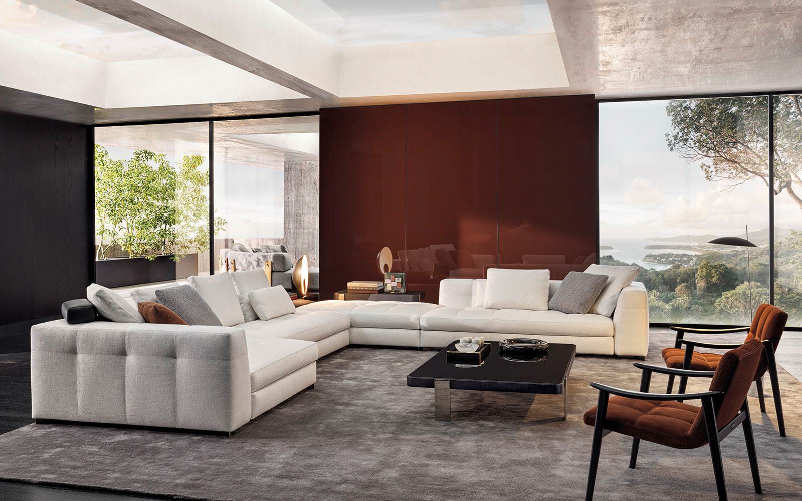Minotti Диван Blazer от Minotti — в интерьере