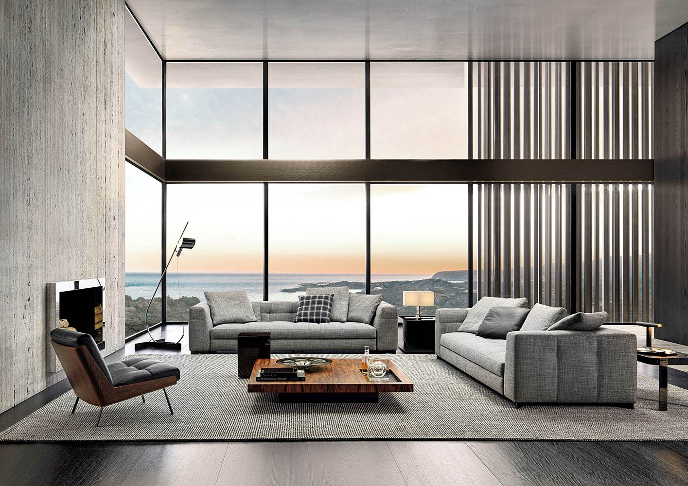 Minotti Диван Blazer от Minotti — в интерьере