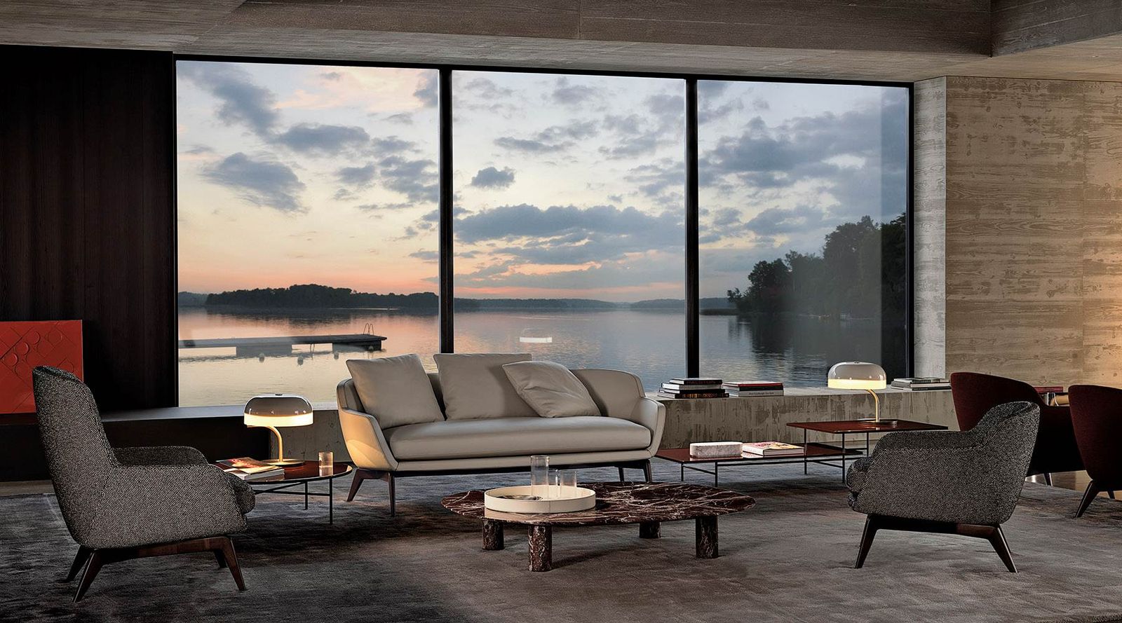 Minotti Диван Belt от Minotti — в интерьере
