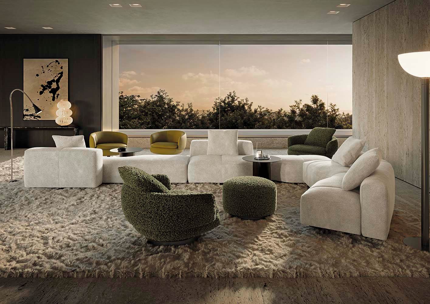 Minotti Диван Yves Sofa от Minotti — в интерьере