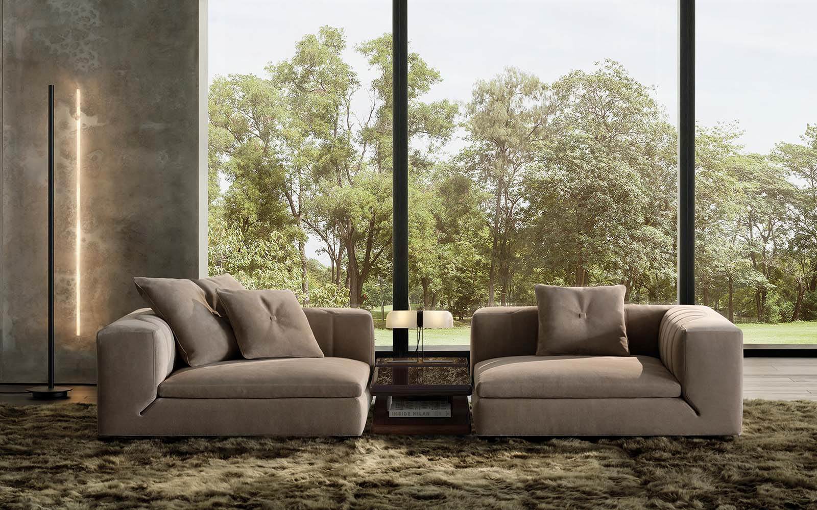 Minotti Диван Riley от Minotti — в интерьере