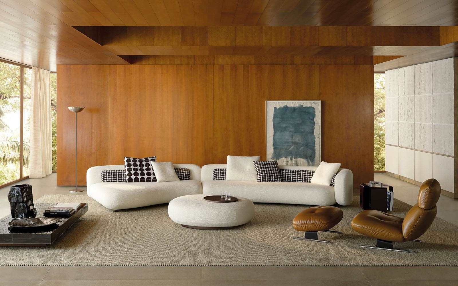 Minotti Диван Bezier от Minotti — в интерьере