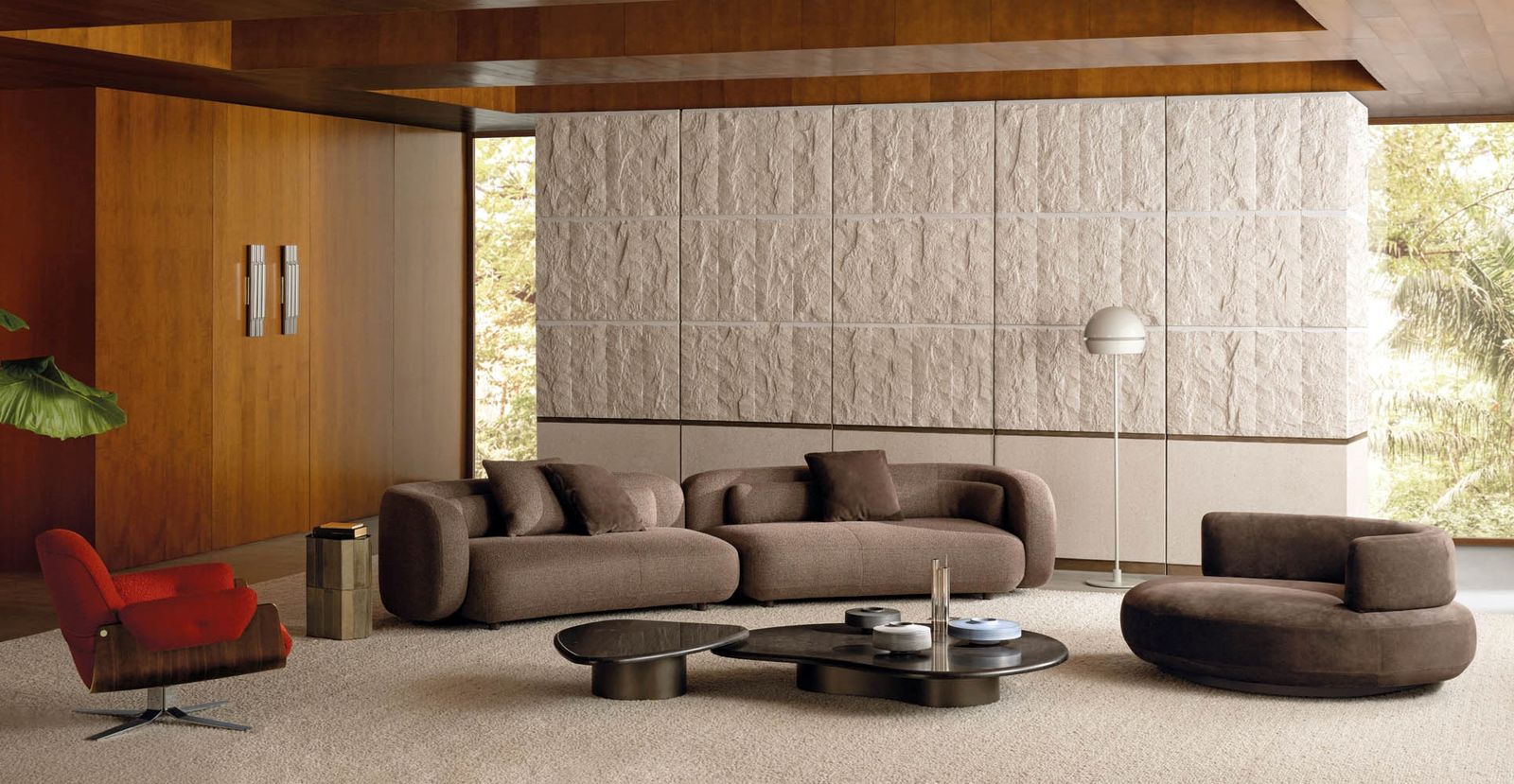 Minotti Диван Bezier от Minotti — в интерьере