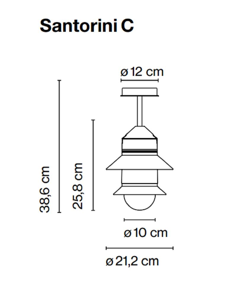 Marset Уличный потолочный светильник Santorini от Marset