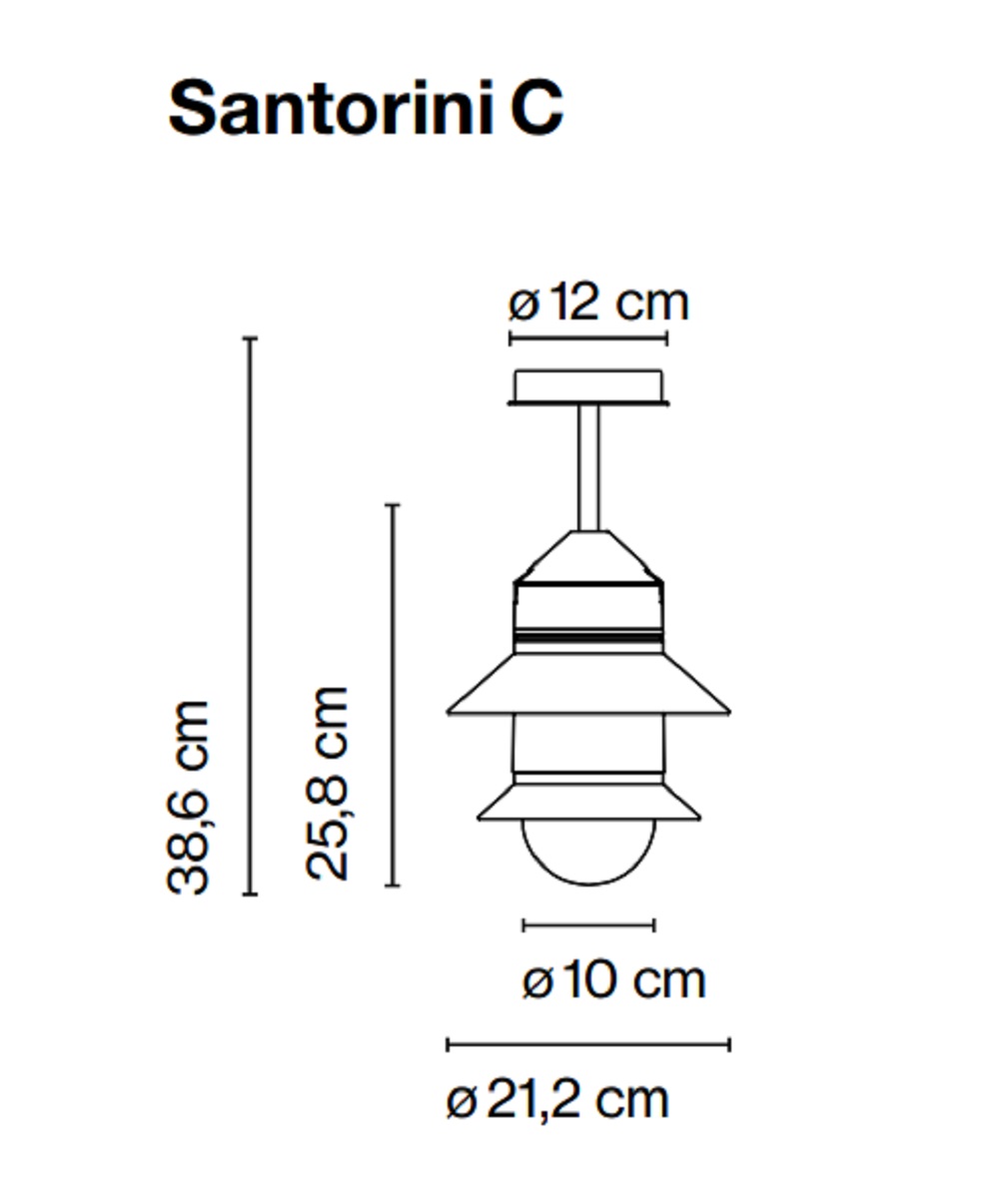 Marset Уличный потолочный светильник Santorini от Marset