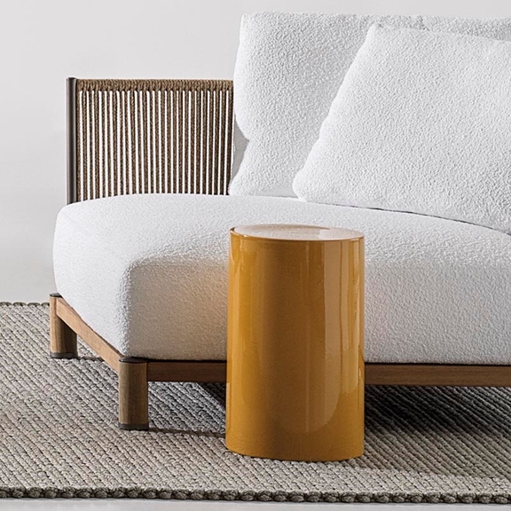 Minotti Журнальный столик Pilotis Ceramic Sunflower от Minotti — в интерьере