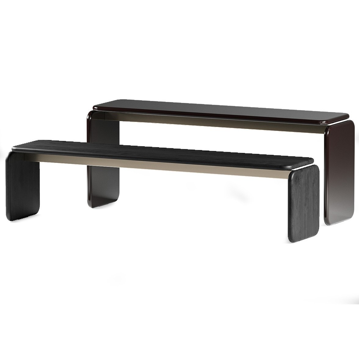 Minotti Консоль Drake Moka glossy от Minotti