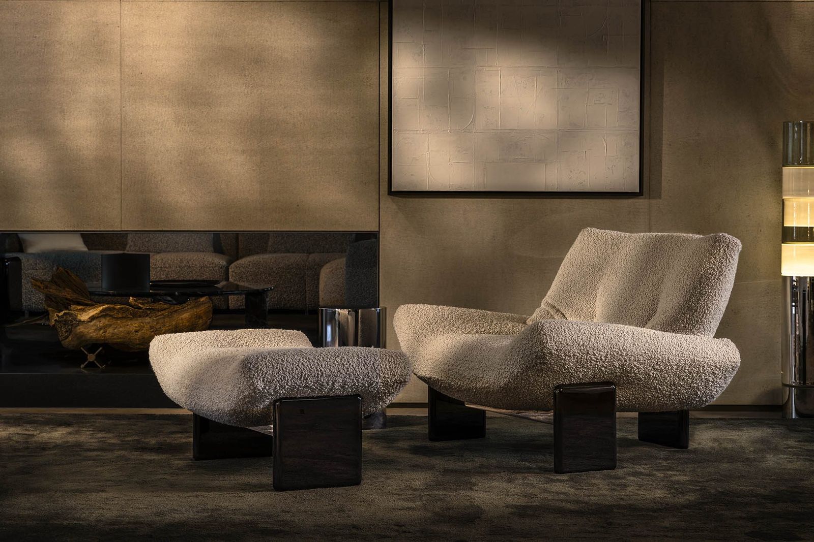 Minotti Пуф Emmi Teddy rame от Minotti — в интерьере
