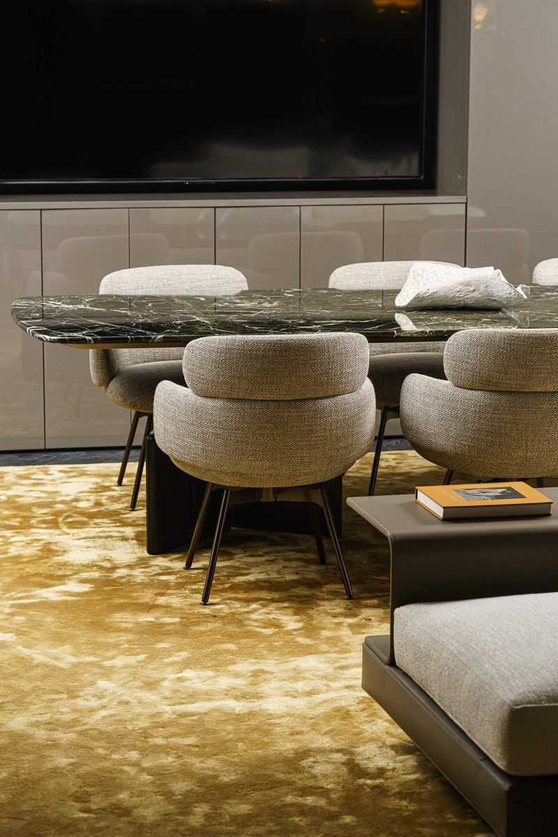 Minotti Стол Nico Verde Lepanto от Minotti — в интерьере