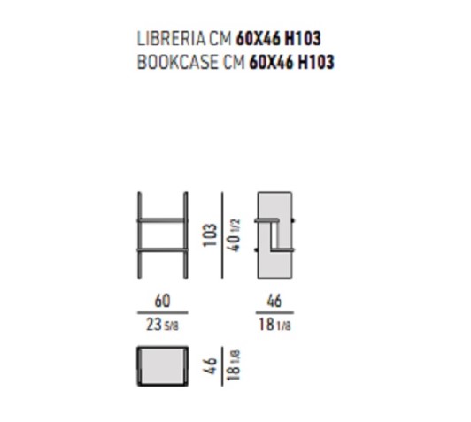 Minotti Стеллаж/библиотека Zoe 60 Moss от Minotti