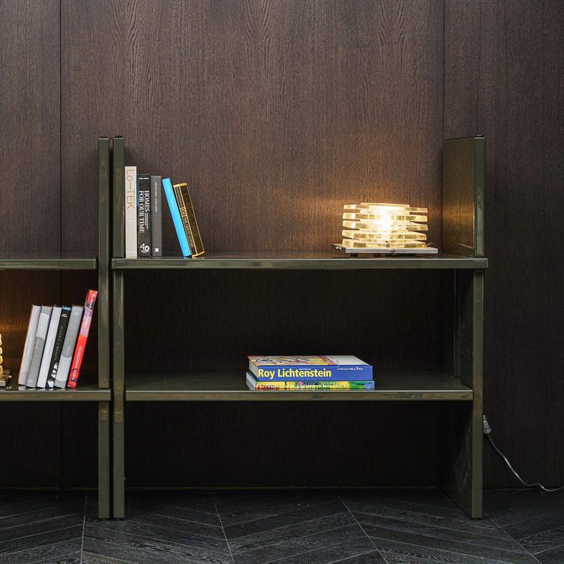 Minotti Стеллаж/библиотека Zoe 100 Moss от Minotti — в интерьере