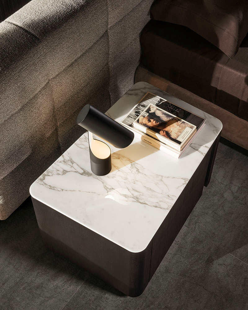Minotti Прикроватная тумбочка Lou SX от Minotti — в интерьере