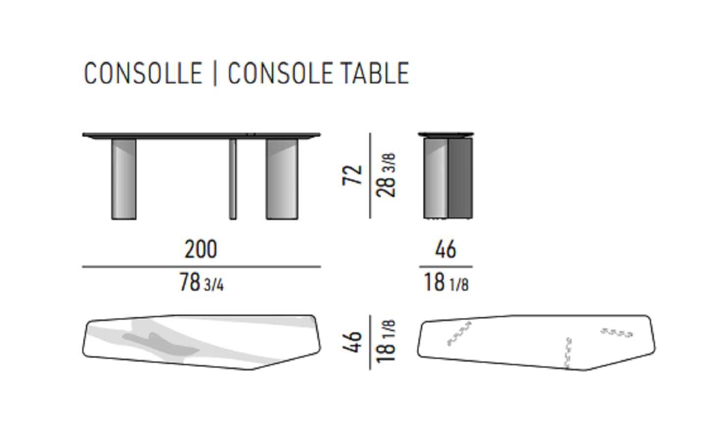 Minotti Консоль Yves от Minotti