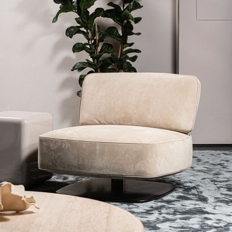 Minotti Кресло Saki Big suк Avorio от Minotti — в интерьере