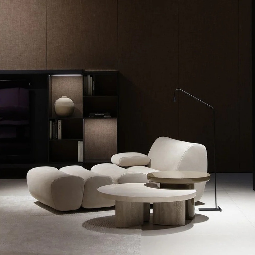 Poliform Журнальный столик Ernest Travertino Classico от Poliform — в интерьере