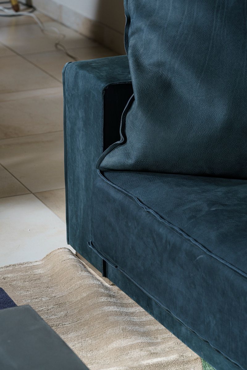 Baxter Диван Budapest Soft Nabuck Night 430 от Baxter — в интерьере