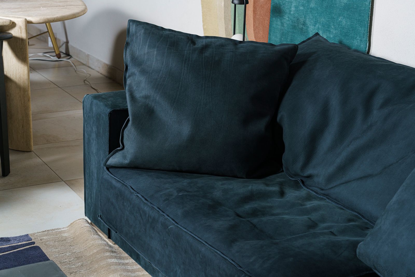 Baxter Диван Budapest Soft Nabuck Night 430 от Baxter — в интерьере