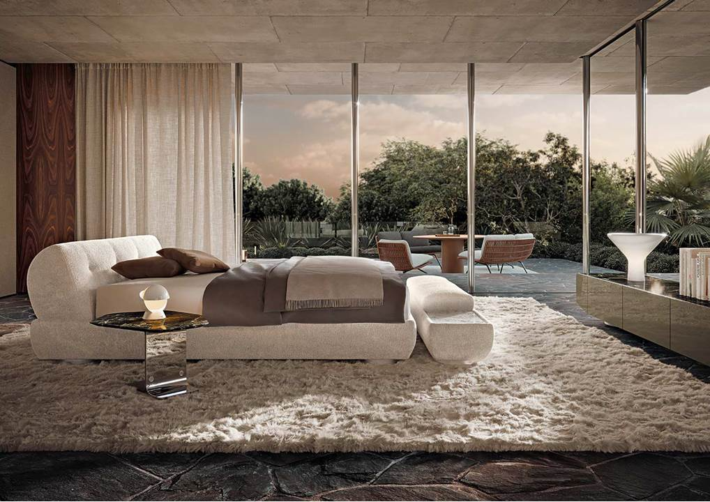 Minotti Кровать Supermoon Teddy Sabbia от Minotti — в интерьере