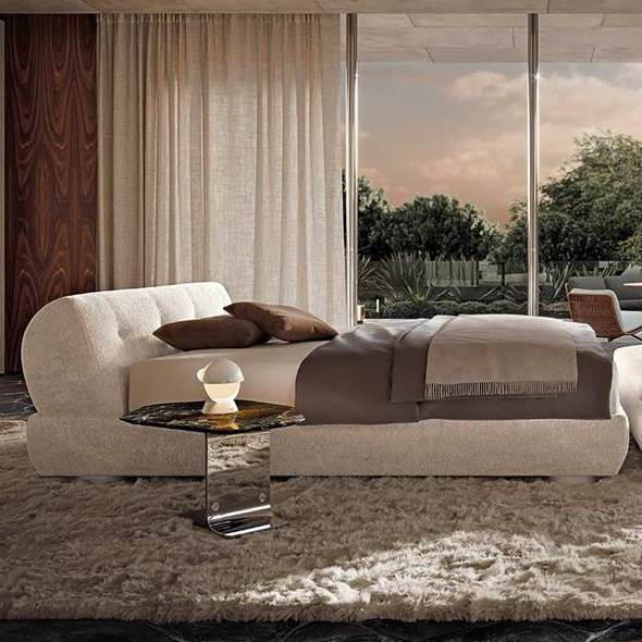 Minotti Кровать Supermoon Teddy Sabbia от Minotti — в интерьере