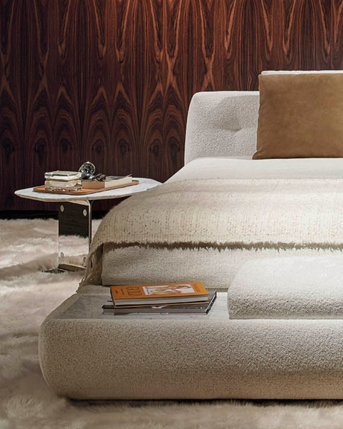 Minotti Кровать Supermoon Teddy Sabbia от Minotti — в интерьере