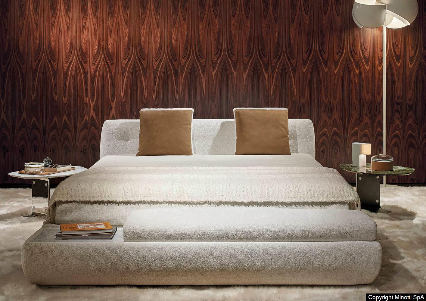 Minotti Кровать Supermoon Teddy Sabbia от Minotti — в интерьере
