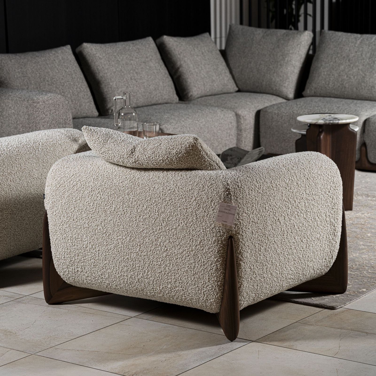 Porada Кресло Softbay Zante33/Canaletto walnut от Porada — в интерьере