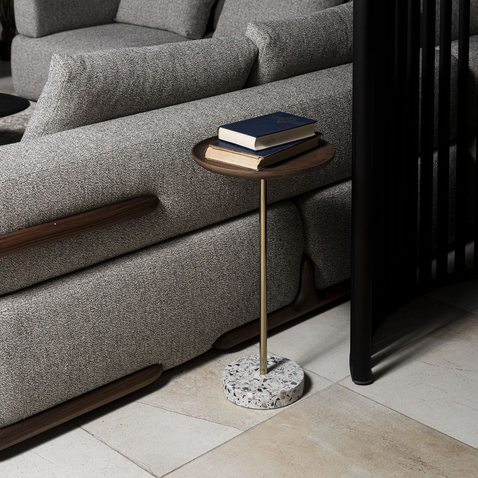 Porada Диван Klem Twist 000/Canaletto walnut от Porada — в интерьере