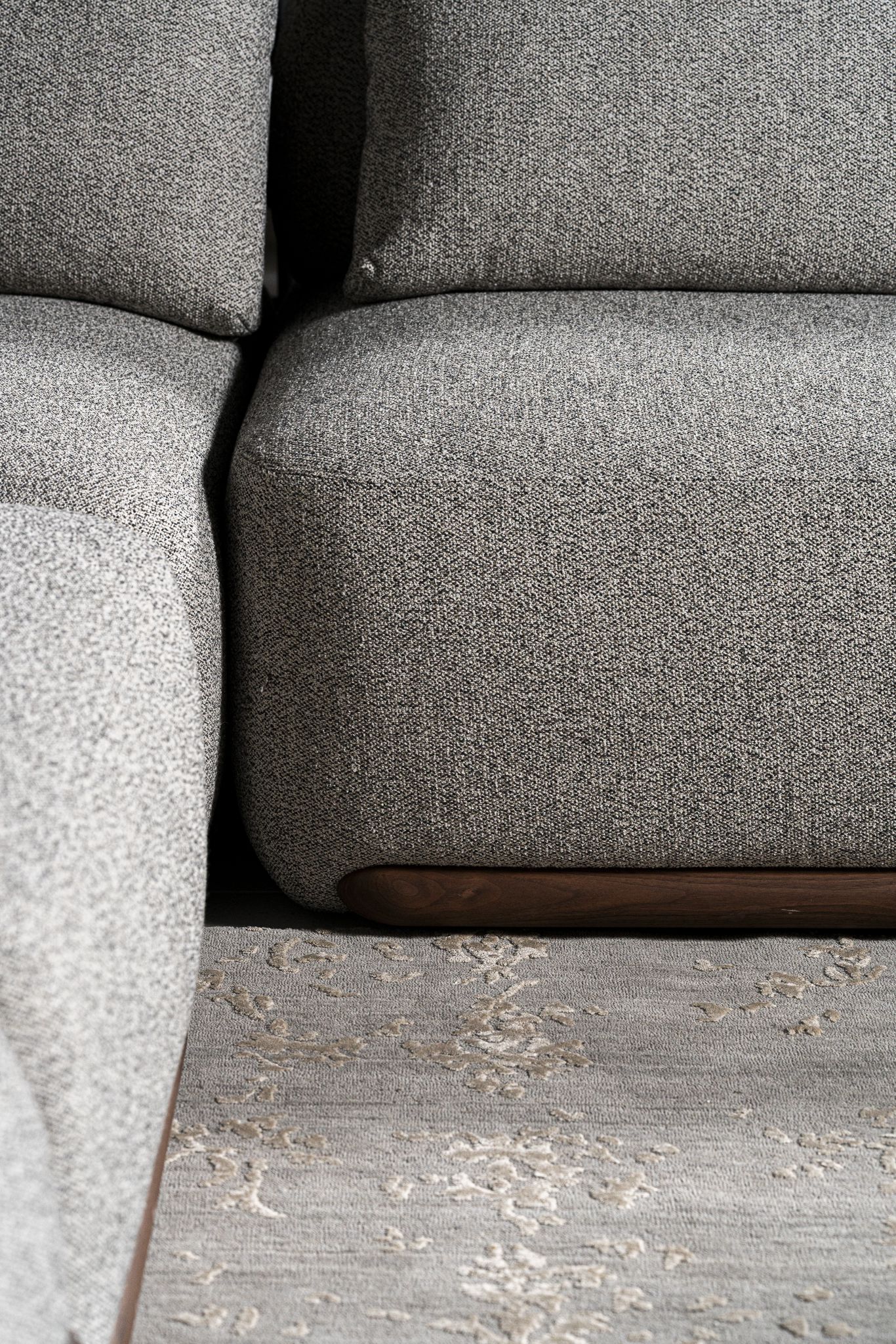 Porada Диван Klem Twist 000/Canaletto walnut от Porada — в интерьере