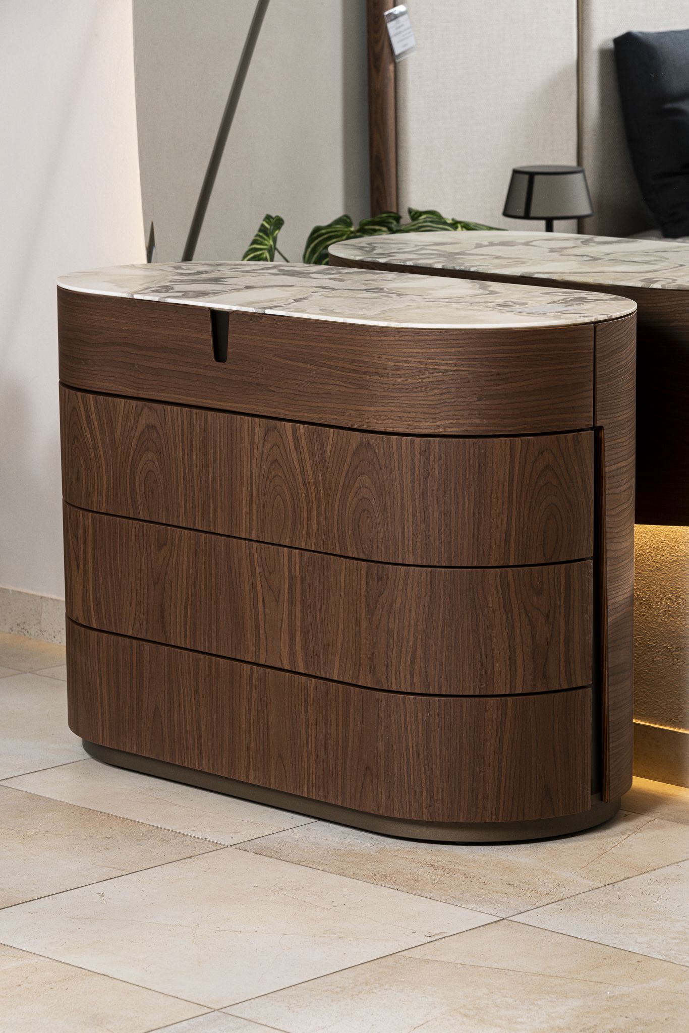 Porada Комод Tylsa Marmo dover grey от Porada — в интерьере