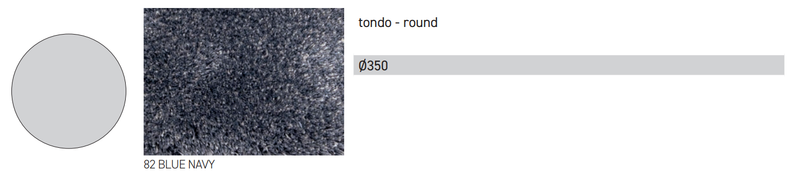Porada Ковер Clyo 28 Round Blue navy от Porada