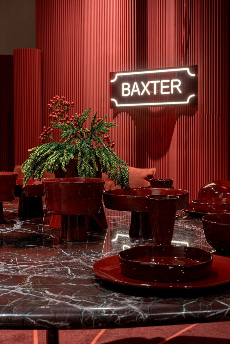 Baxter Стол Isamu Marmo Rosso Lepanto Lucido от Baxter