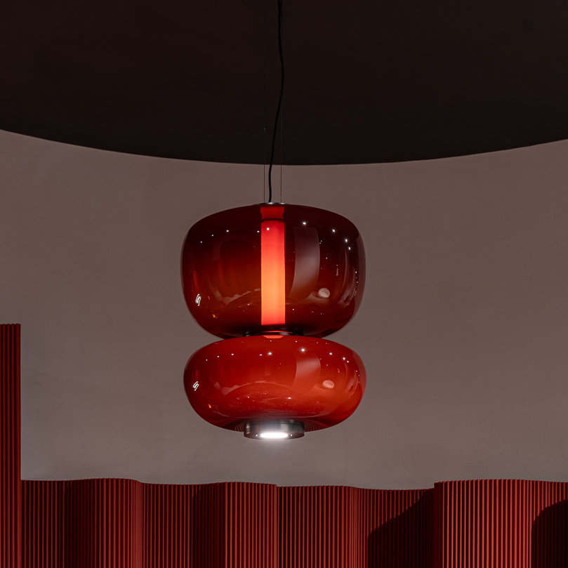Baxter Подвесной светильник Haiku Vetro Rosso от Baxter — в интерьере