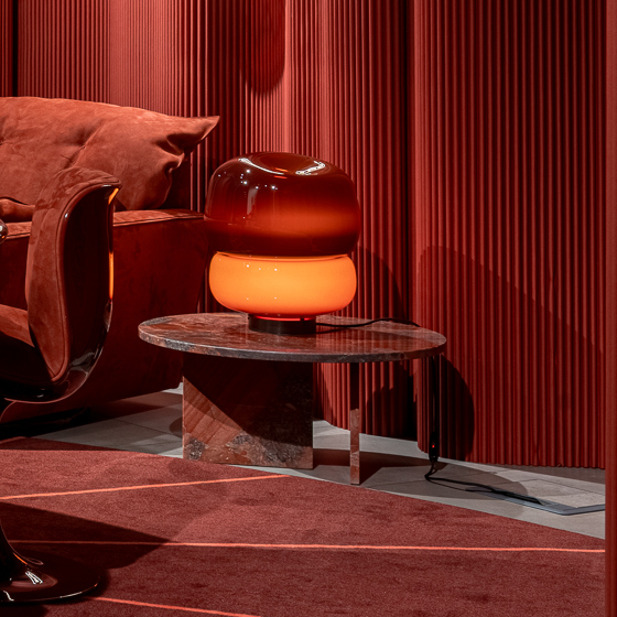 Baxter Настольная лампа Haiku Vetro Rosso от Baxter — в интерьере
