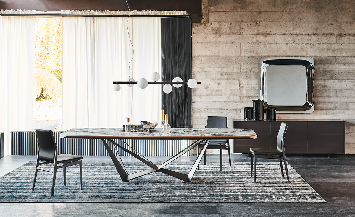 Cattelan Italia Стол Skorpio Keramik Premium KM18 Matt calacatta от Cattelan Italia — в интерьере