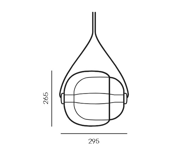 Brokis Подвесной светильник с дефектом Capsula transparent/Slight blue от Brokis