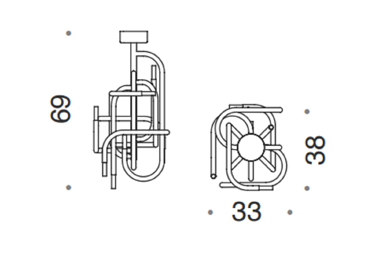 Italian Design Lighting (IDL) Потолочный светильник Mangrove от Italian Design Lighting (IDL)