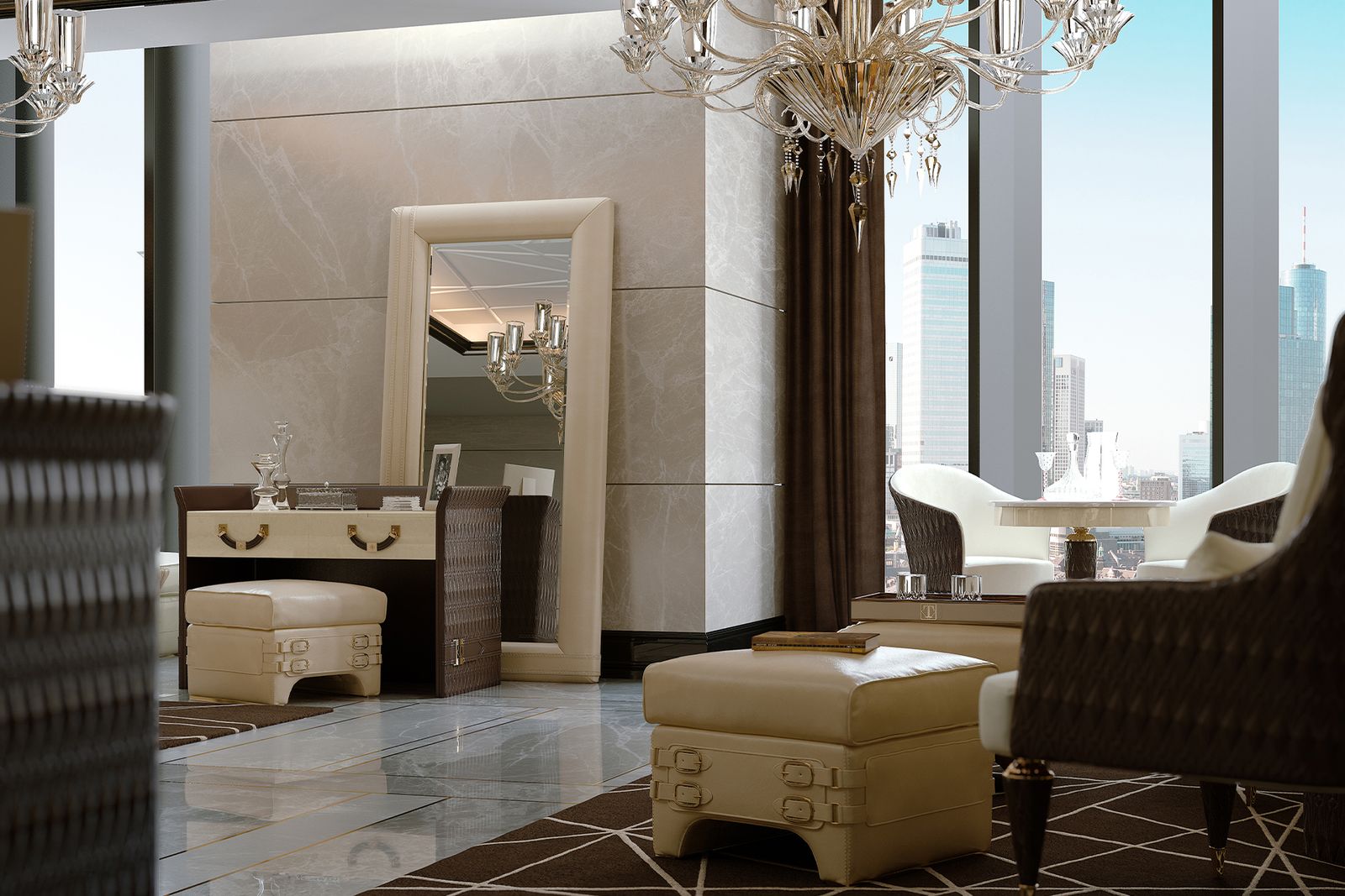 Turri Spa Зеркало Numero Tre от Turri Spa — в интерьере