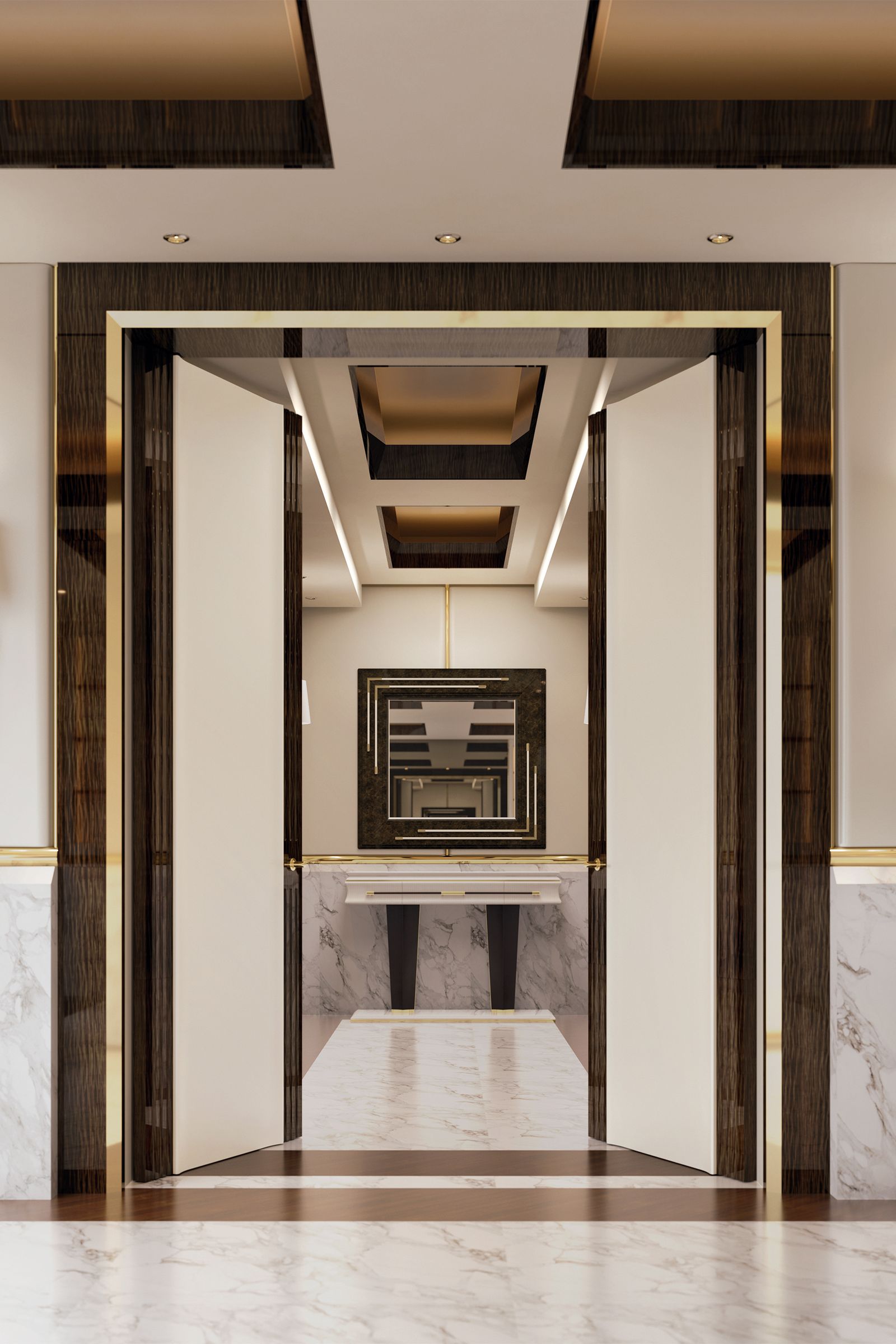 Turri Spa Зеркало Noir Rectangular от Turri Spa — в интерьере