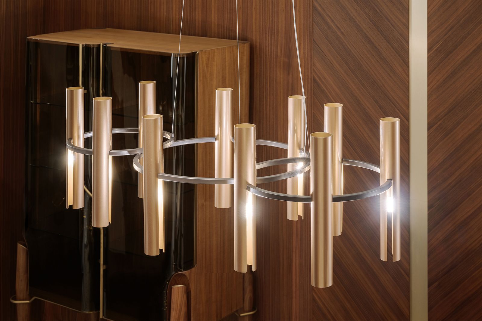 Turri Spa Люстра Reeds от Turri Spa — в интерьере