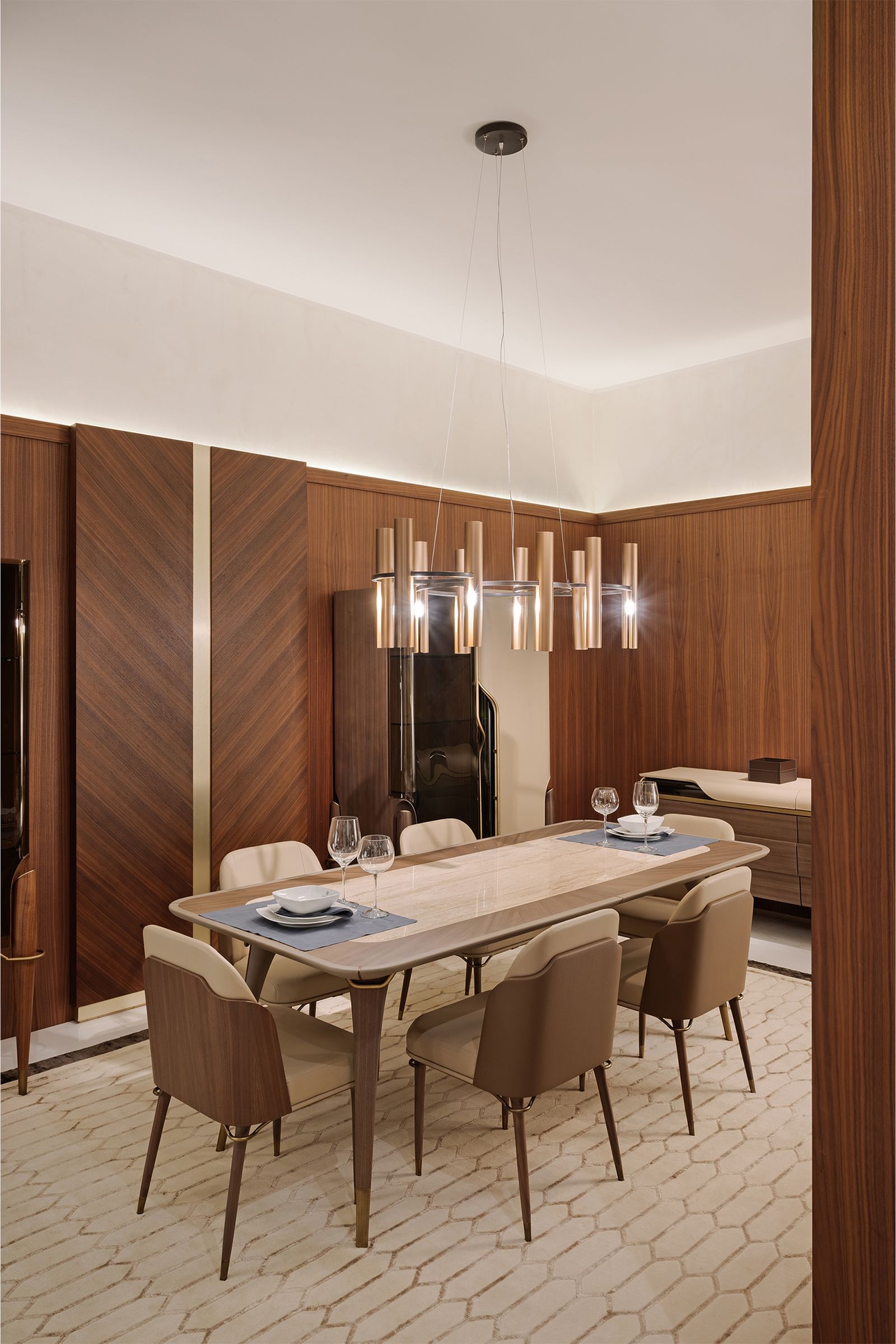 Turri Spa Люстра Reeds от Turri Spa — в интерьере